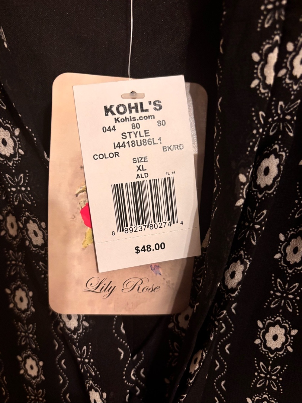 Lily Rose NWT Bohemian Chiffon tie front Peasant Dress - Picture 5 of 11